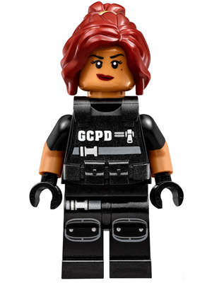 LEGO Minifigure-Barbara Gordon - SWAT Vest (70908)-Super Heroes / The LEGO Batman Movie-SH328-Creative Brick Builders